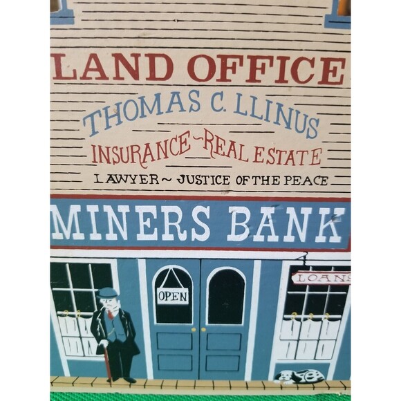 The Cat’s Meow Vintage Wild West Series Miner's Bank Wooden Decor - Picture 2 of 6